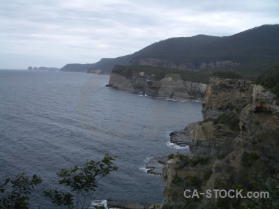 Coast white rock landscape cliff.