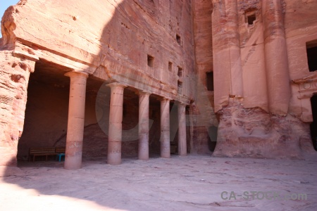 Column jordan historic rock nabataeans.
