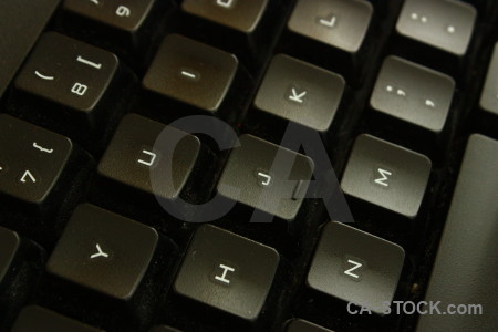 Computer key keyboard object black.