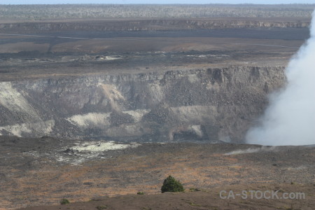 Crater landscape gray volcanic.