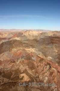 Desert blue landscape rock brown.