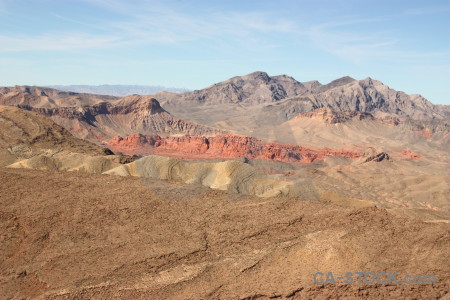Desert landscape rock brown mountain.