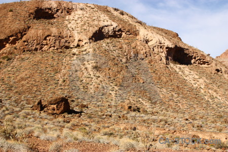 Desert mountain rock brown landscape.