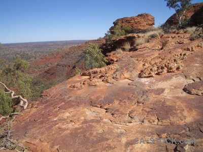 Desert rock blue cliff.