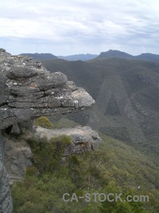 Desert rock white green cliff.