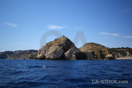 Europe cliff rock spain javea.