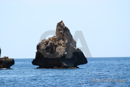 Europe punta estrella sea blue rock.
