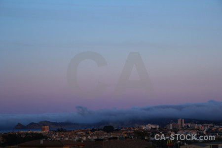 Europe sky cloud javea spain.