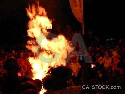 Fiesta flame javea person fire.