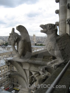 France statue paris gargoyle europe.