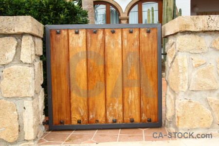 Gate wood plank orange texture.
