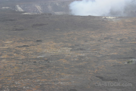 Gray crater smoke volcanic.