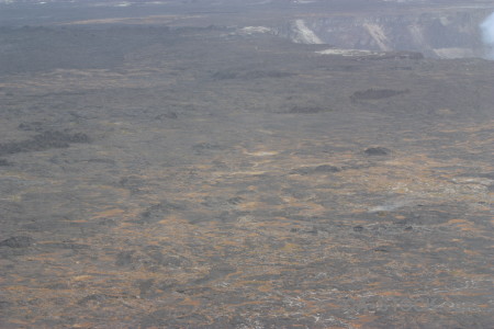Gray crater volcanic.