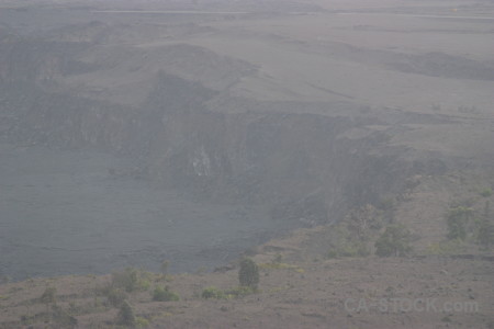 Gray crater volcanic.
