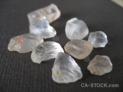 Gray object stone crystal.