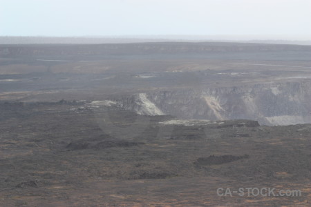 Gray white volcanic landscape crater.
