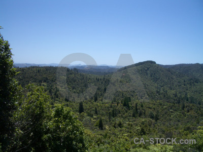 Green landscape mountain blue.