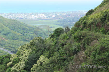 Green mountain landscape.