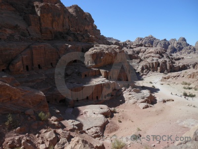 Historic petra nabataeans cliff jordan.
