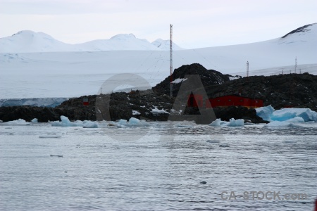 Ice antarctica san martin base barry island south pole.