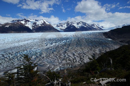 Ice landscape patagonia circuit trek mountain.
