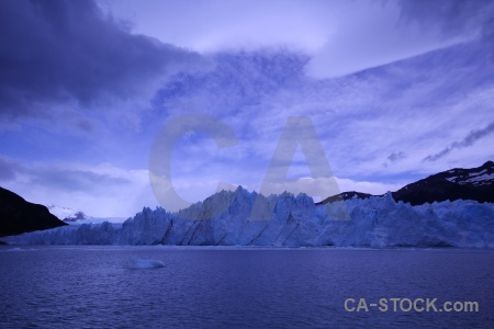 Ice south america lago argentino mountain lake.