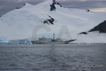 Ice vehicle antarctica cruise mountain ship.
