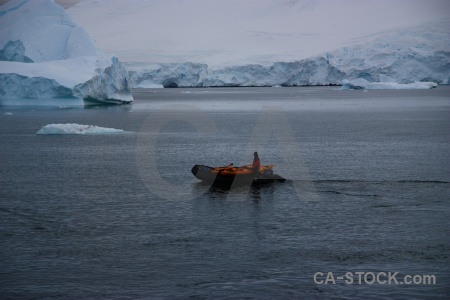 Ice zodiac antarctica cruise water day 5.