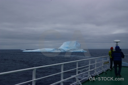 Iceberg cloud sea person day 4.