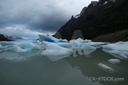 Iceberg patagonia mountain ice lake.