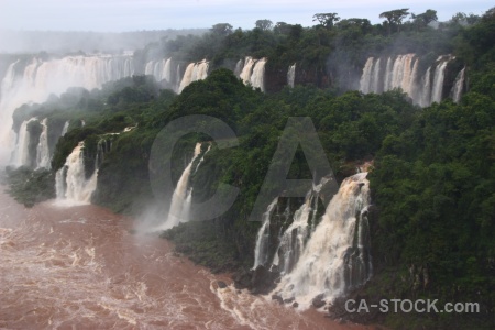 Iguacu falls iguazu river south america cloud.