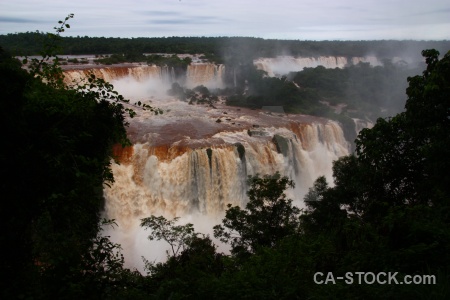 Iguazu falls south america river unesco cloud.