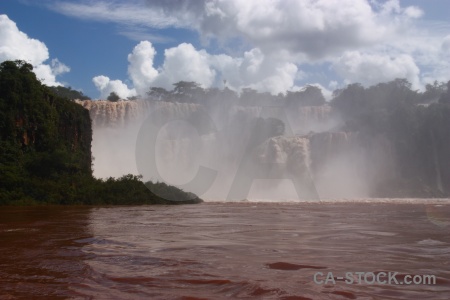 Iguazu falls waterfall sky iguacu argentina.