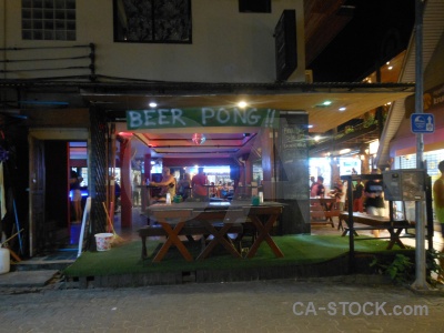 Island beer pong phi thailand building.