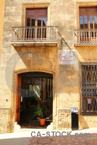 Javea building spain orange brown.