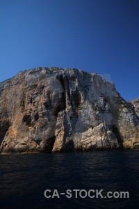 Javea cliff europe blue rock.