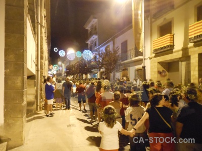 Javea road fiesta person building.