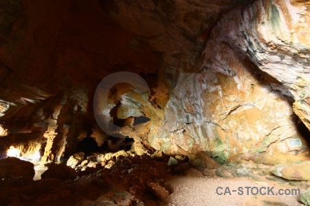 Javea rock cave spain brown.