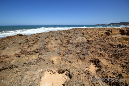 Javea rock sky blue sea.