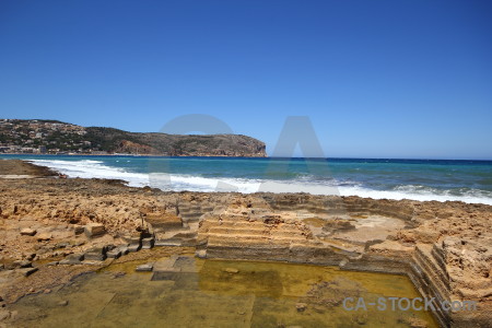 Javea sky spain rock blue.