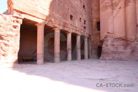 Jordan carving historic column archaeological.