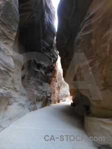 Jordan path western asia al siq canyon.