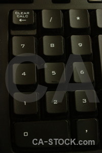 Keyboard object black computer key.