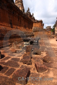 Khmer buddhist stone cloud brick.