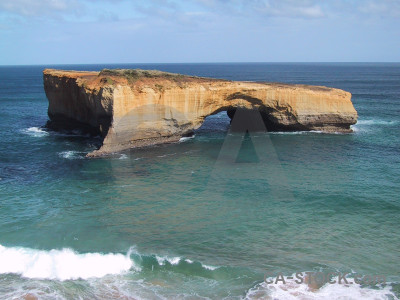 Landscape blue coast.