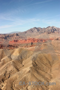Landscape rock brown blue desert.