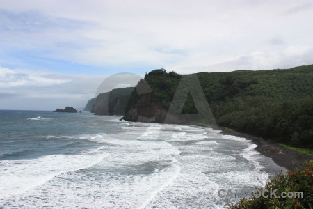 Landscape white coast.