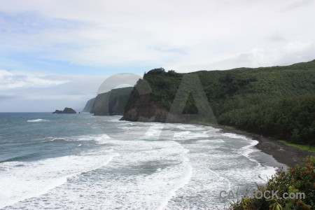 Landscape white coast.