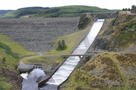 Landscape white green mountain.