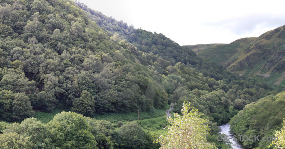 Landscape white mountain green.